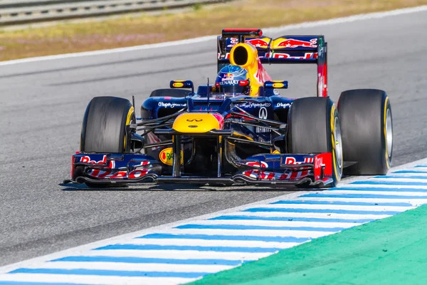 Equipo Red Bull F1, Sebastian Vettel , — Foto de Stock