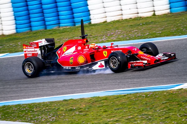 Equipo Scuderia Ferrari F1, Kimi Raikkonen , — Foto de Stock