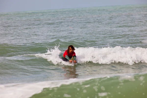 Bodyboarder na mistrovství 2. — Stock fotografie