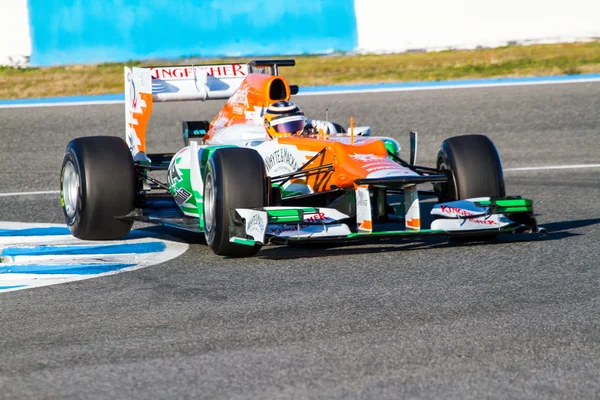 Zespołu Force India F1, Nico Hulkenberg, — Zdjęcie stockowe