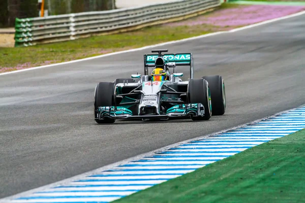 Equipe Merceces F1, Lewis Hamilton — Fotografia de Stock