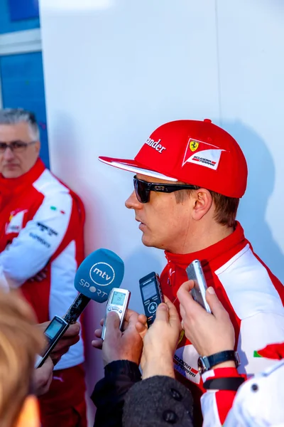 Scuderia Ferrari f1 키 미 Raikkonen — 스톡 사진