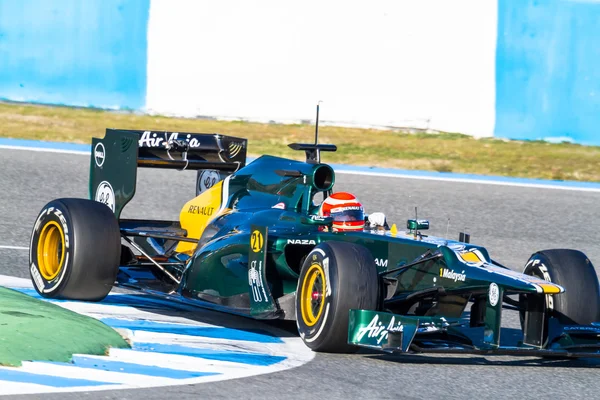 Jarno Trulli z Team Catherham F1 — Stock fotografie
