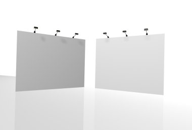 Ticaret Fuar Standı, Fuar Standı yuvarlak, 3d vis oluşturma