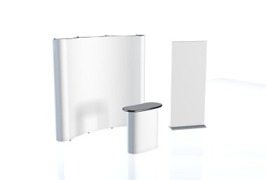 Ticaret Fuar Standı, Fuar Standı yuvarlak, 3d vis oluşturma