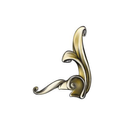 Dekorasyon düzeni, çerçeve için klasik tarzda dekoratif ögeler