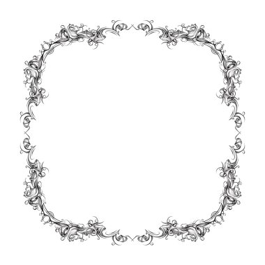 Dekorasyon düzeni, çerçeve için klasik tarzda dekoratif ögeler