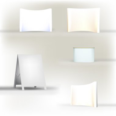 Ticaret Fuar Standı, Fuar Standı yuvarlak, 3d vis oluşturma