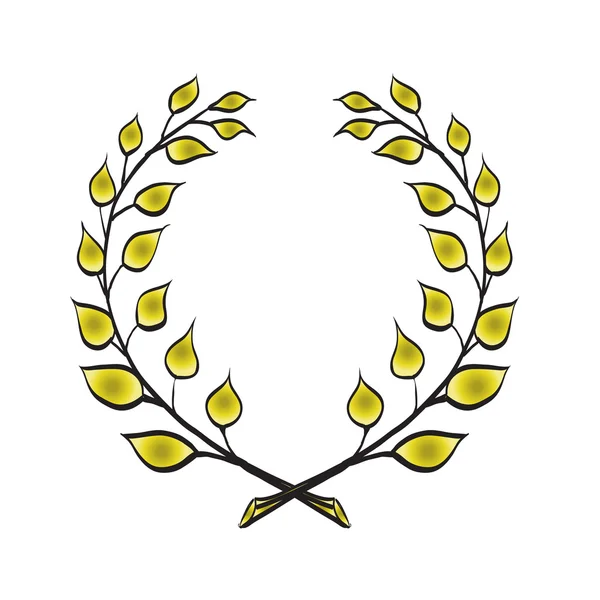 Laurel wreath award winner vector — Stock Vector