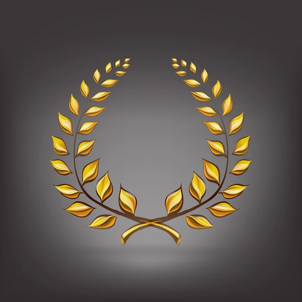 Laurel wreath award winner vector — Stock Vector