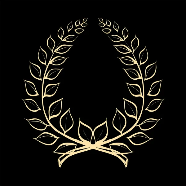 Laurel wreath award winner vector — Stock Vector