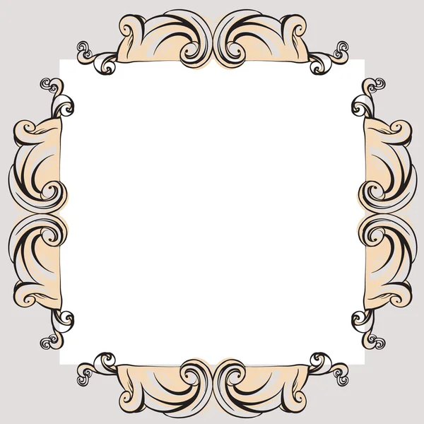 Decorative elements in vintage style for decoration layout — Stock Vector