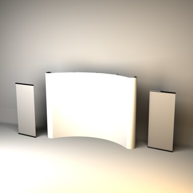 Fuar Standı, Fuar Stand tur, 3d render ticaret