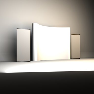 Fuar Standı, Fuar Stand tur, 3d render ticaret