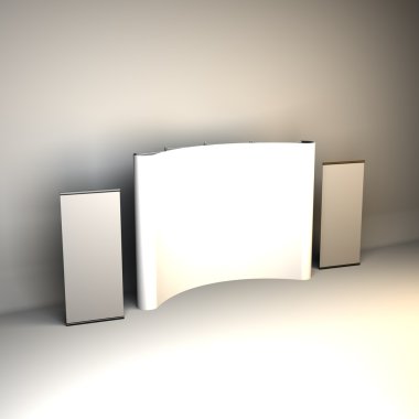 Fuar Standı, Fuar Stand tur, 3d render ticaret