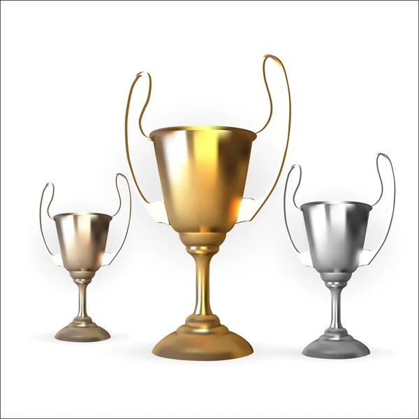 Cup award icon gold  vector — Stock Vector