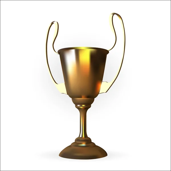 Cup award icon gold vector — Stock Vector