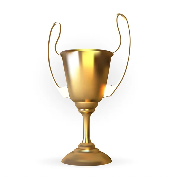 Cup award icon gold vector — Stock Vector