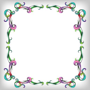 Dekorasyon düzeni, çerçeve için klasik tarzda dekoratif ögeler