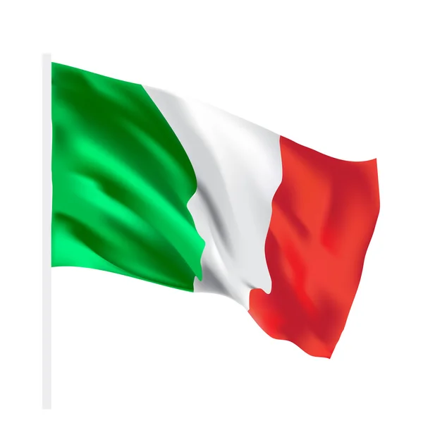 Vektor italienische Flagge, Zeichnung, Illustration — Stockvektor