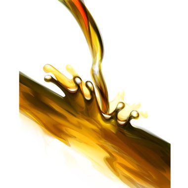 vektör çizim sprey sıvı dökülür