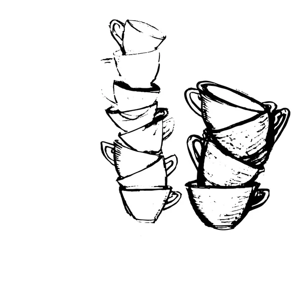 Tasse art vectoriel — Image vectorielle