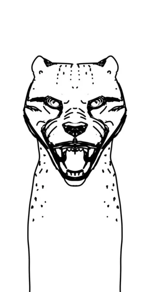 Gepard Akvarel Pozadí Šablona Pro Reklamní Design — Stock fotografie