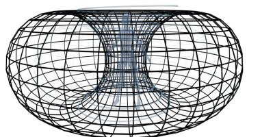 geniş çerçeve ağ 3d görüntüleme beyaz arkaplan üzerinde izole