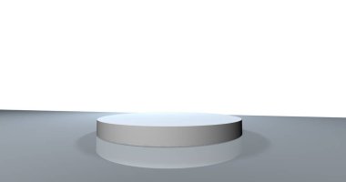 boş beyaz sahne podyum illüstrasyon desen afiş baskısı illüstrasyonu