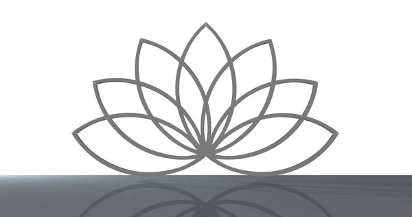 Lotus Flower Rendering — 스톡 사진