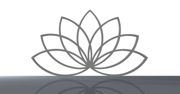 Lotus Flower Rendering — 스톡 사진