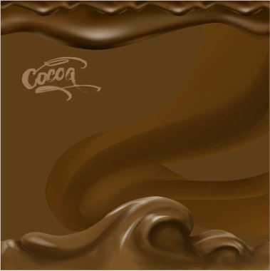 Karamel sıçrama arkaplan vektör çizimi