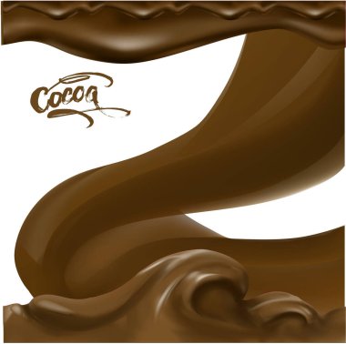 Karamel sıçrama arkaplan vektör çizimi