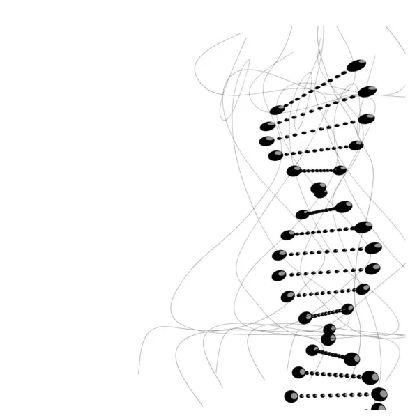 Forma Adn Sobre Fondo Abstracto — Archivo Imágenes Vectoriales