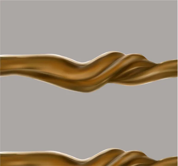 Caramel Splash Background Vector Illustration — Stock Vector