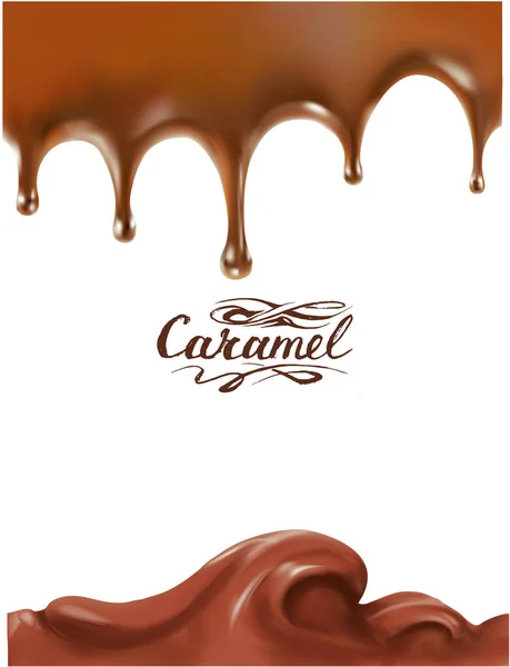 Illustration Vectorielle Fond Caramel — Image vectorielle