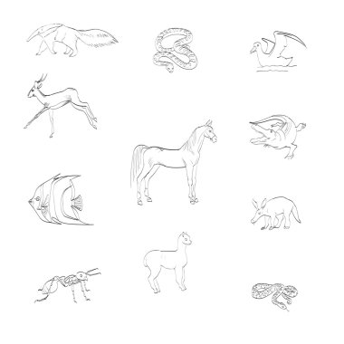 hayvanlar simgeler vektör