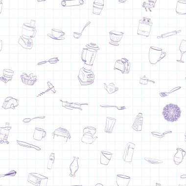 vector background  kitchen