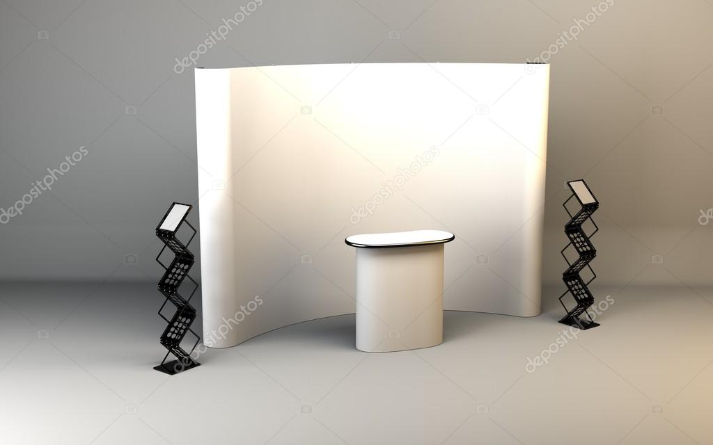 Blank trade show booth for designers