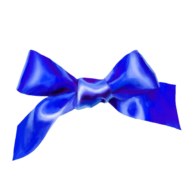Blu bow vector — Stock Vector