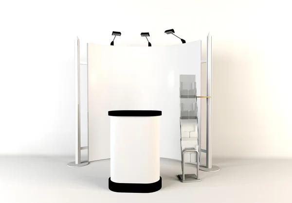 Blank trade show booth for designers — Stock Photo, Image