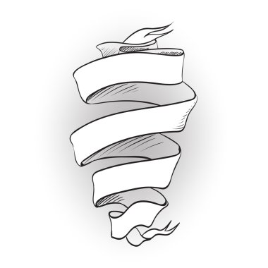 Şerit metin vektör