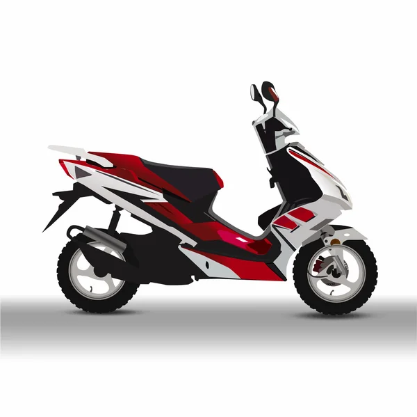 Moped vector — Stock Vector