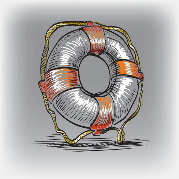 Vecteur de bouée de sauvetage — Image vectorielle
