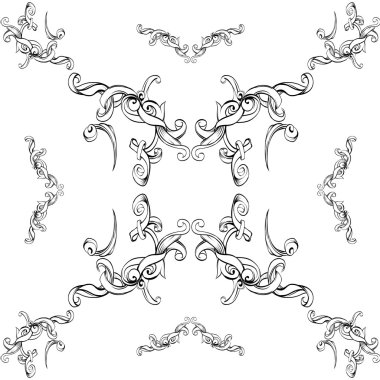 el vintage çerçeve Barok öğeleri reklam için vintage tarzı çizim, metin için logo çerçeve süsleme, vektör