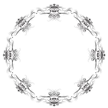 el vintage çerçeve Barok öğeleri reklam için vintage tarzı çizim, metin için logo çerçeve süsleme, vektör