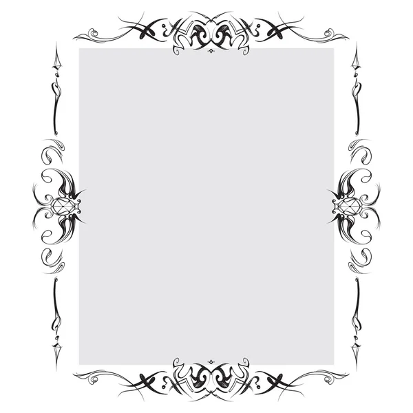 Drawing hand vintage frame baroque elements for advertising in vintage style, vector ornament, to frame the logo for text — Stock Vector