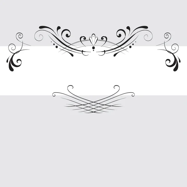 Drawing hand vintage frame baroque elements for advertising in vintage style, vector ornament, to frame the logo for text — Stock Vector