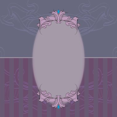 vintage Barok çiçek vektör çerçeve