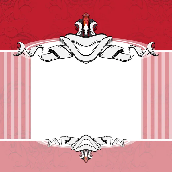 Рисунок ручной винтажный рамка барочные элементы для рекламы в винтажном стиле, векторный орнамент, чтобы рамка логотип для текста — стоковый вектор
